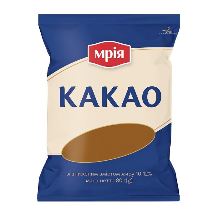 Какао-порошок 80г Мрія м/уп